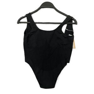 SKIMS Contour Lounge High Cut Bodysuit Onyx Black Solid Size L/XL New